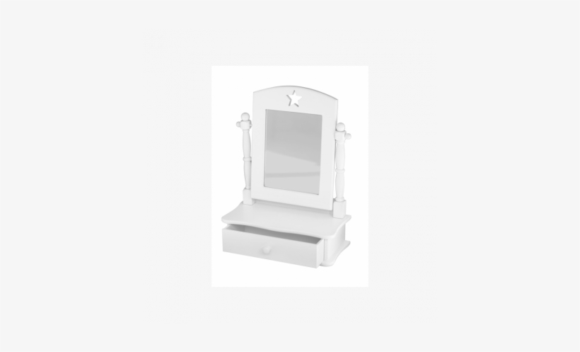 Vanity Mirror - Espejo Joyero Infantil Blanco, transparent png