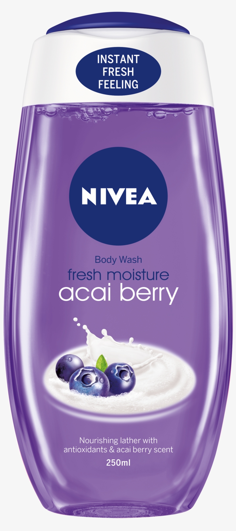 Shower Care - Nivea Fresh Powerfruit Shower Gel, transparent png