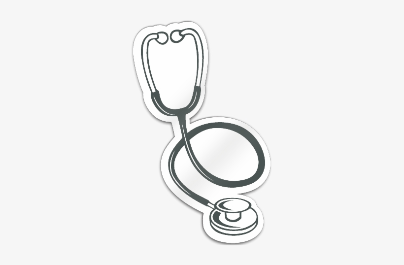 Stethoscope Shaped Magnet - Outline Picture Of A Stethoscope, transparent png
