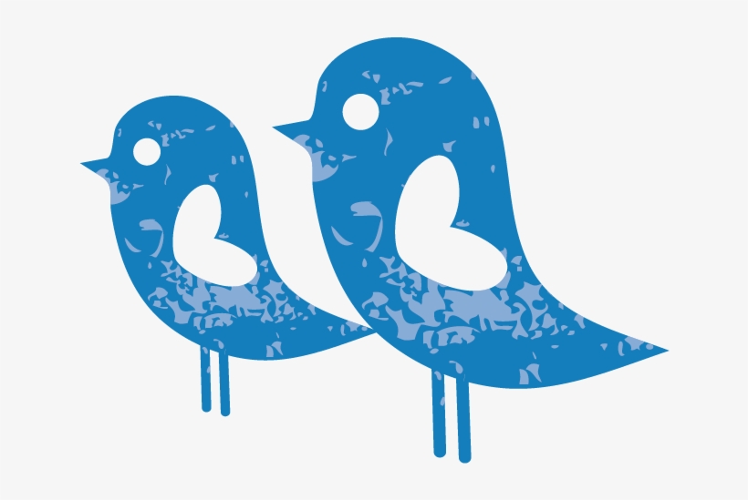 Blue Birds Vector - Muursticker Vogels Met Tak Uitbreidingsset - Afmeting, transparent png