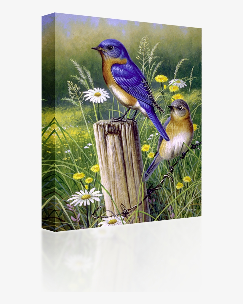 Bluebirds - River's Edge Chickadee Design Gift Bag, Medium/10x13x5-inch, transparent png