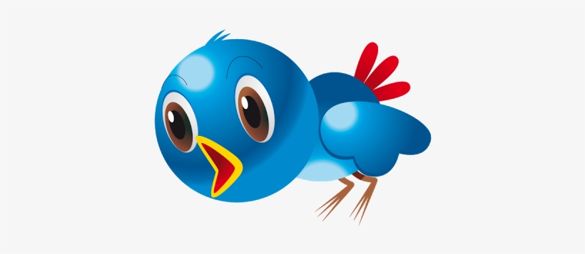 Blue Bird's - Cartoon Bird Png, transparent png