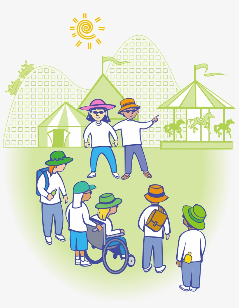 Inclusion, Children With Disabilities - Amusement Park Clipart, transparent png