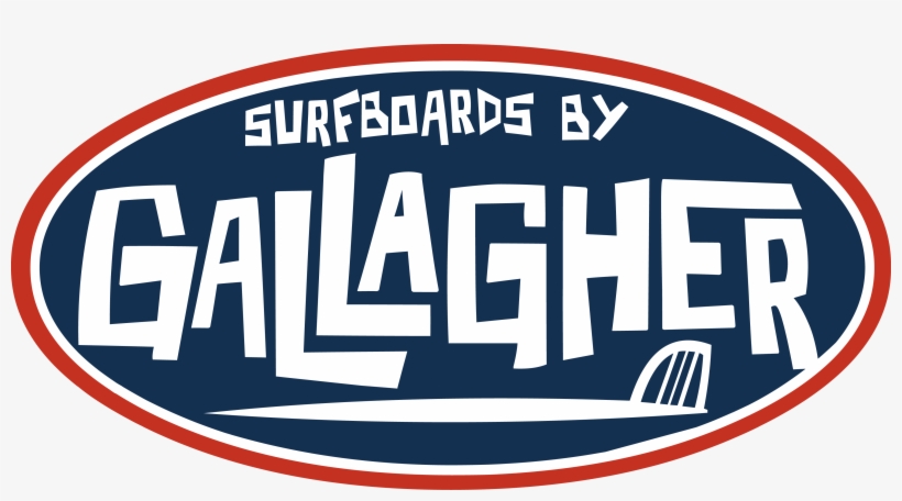 Gallagher Surfboards And Skateboards - Vintage Surf Logo, transparent png