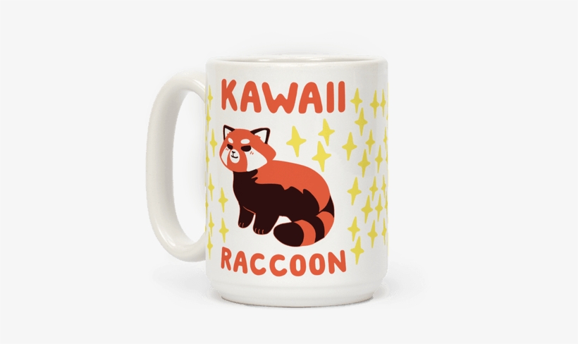 Red Panda Coffee Mug - Kawaii Raccoon, transparent png