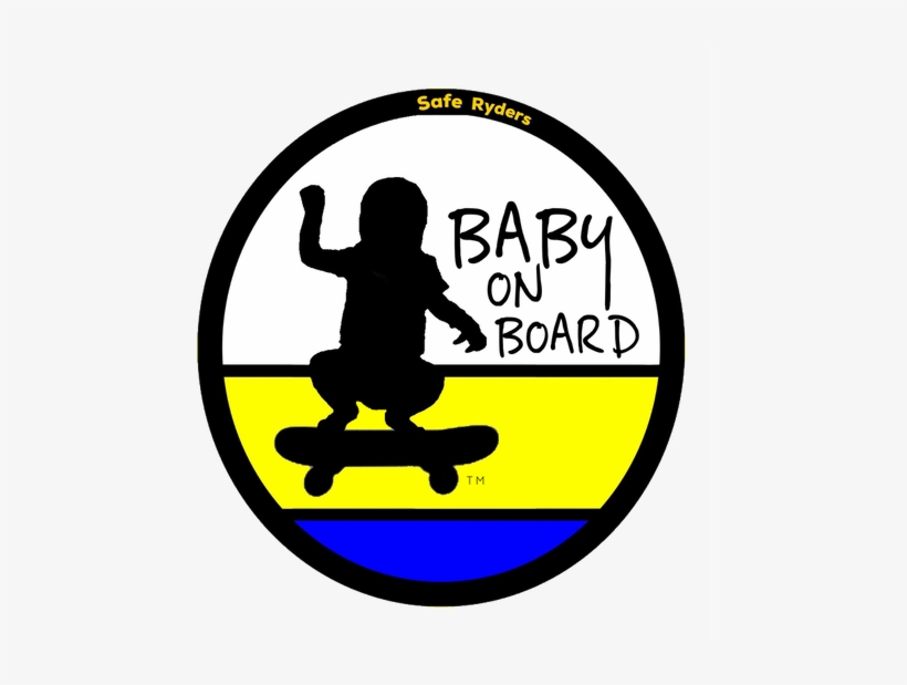 The Safe Ryders Baby On Board Car Decals Will Withstand - Baby On Board, transparent png