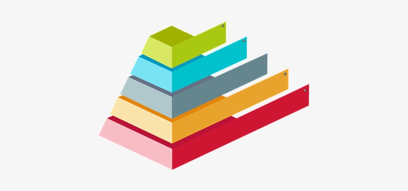 Colorful Pyramid 3d Infographic Chart Info - Analiticas, transparent png