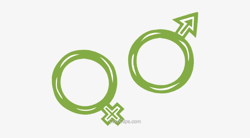 Male/female Symbols Royalty Free Vector Clip Art Illustration - Мужчина Женщина Пнг, transparent png