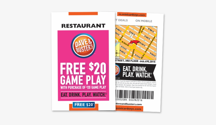 Dave Busters - Dave & Busters Egift Card (email Delivery), transparent png
