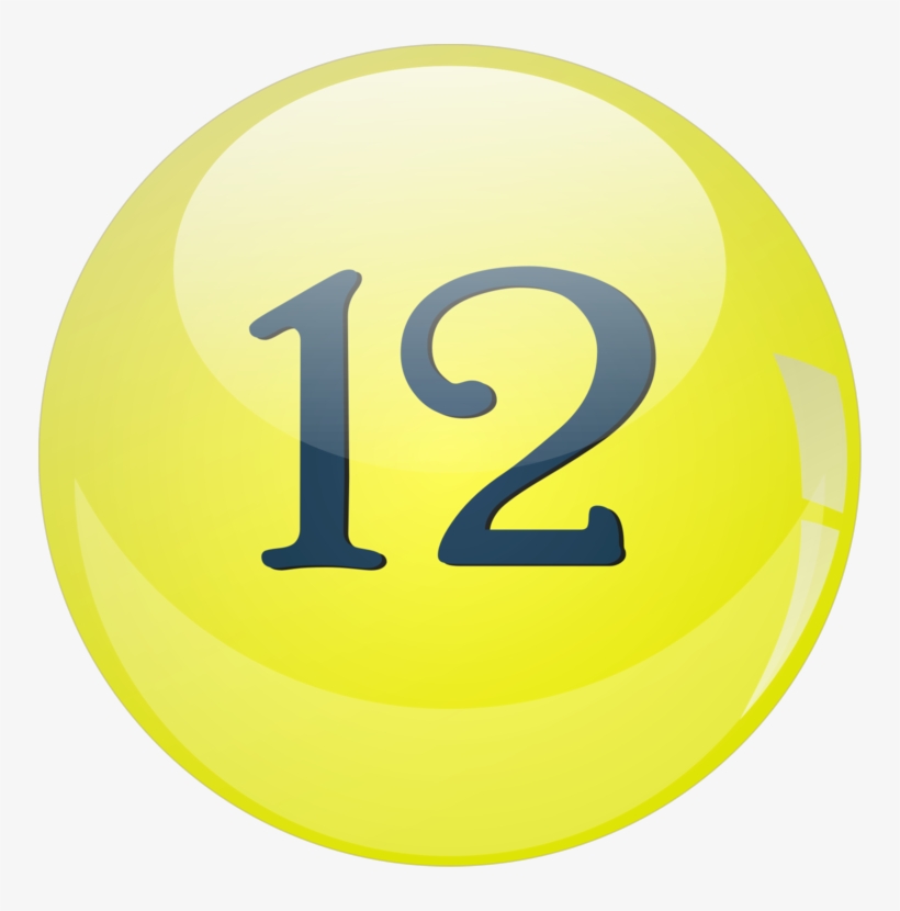 Lottery Gambling Ball Game Slot Machine - Number 12 Lotto Ball, transparent png