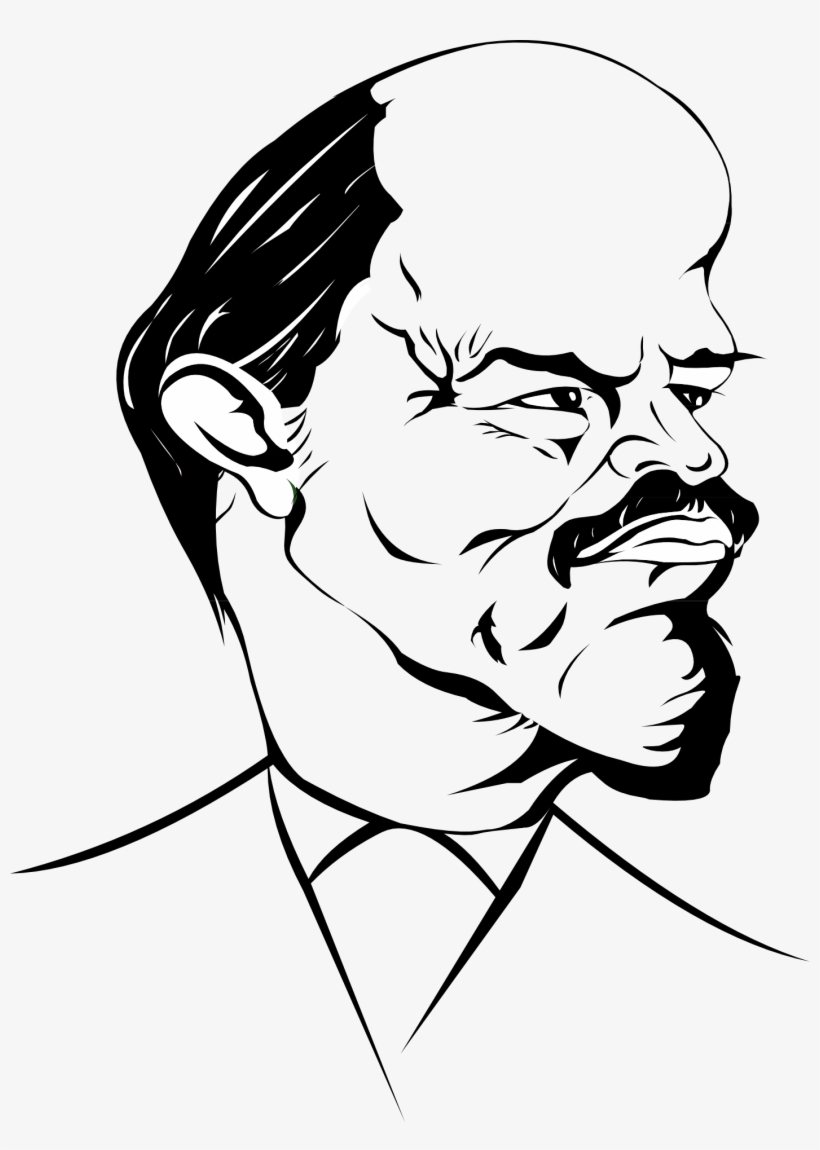 Lenin Caricature Face Funny Man - Lenin Caricature, transparent png