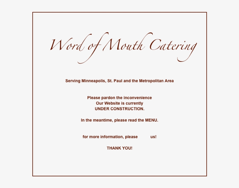 Word Of Mouth Catering Serving Minneapolis, St - Word By Mouth Catering, transparent png