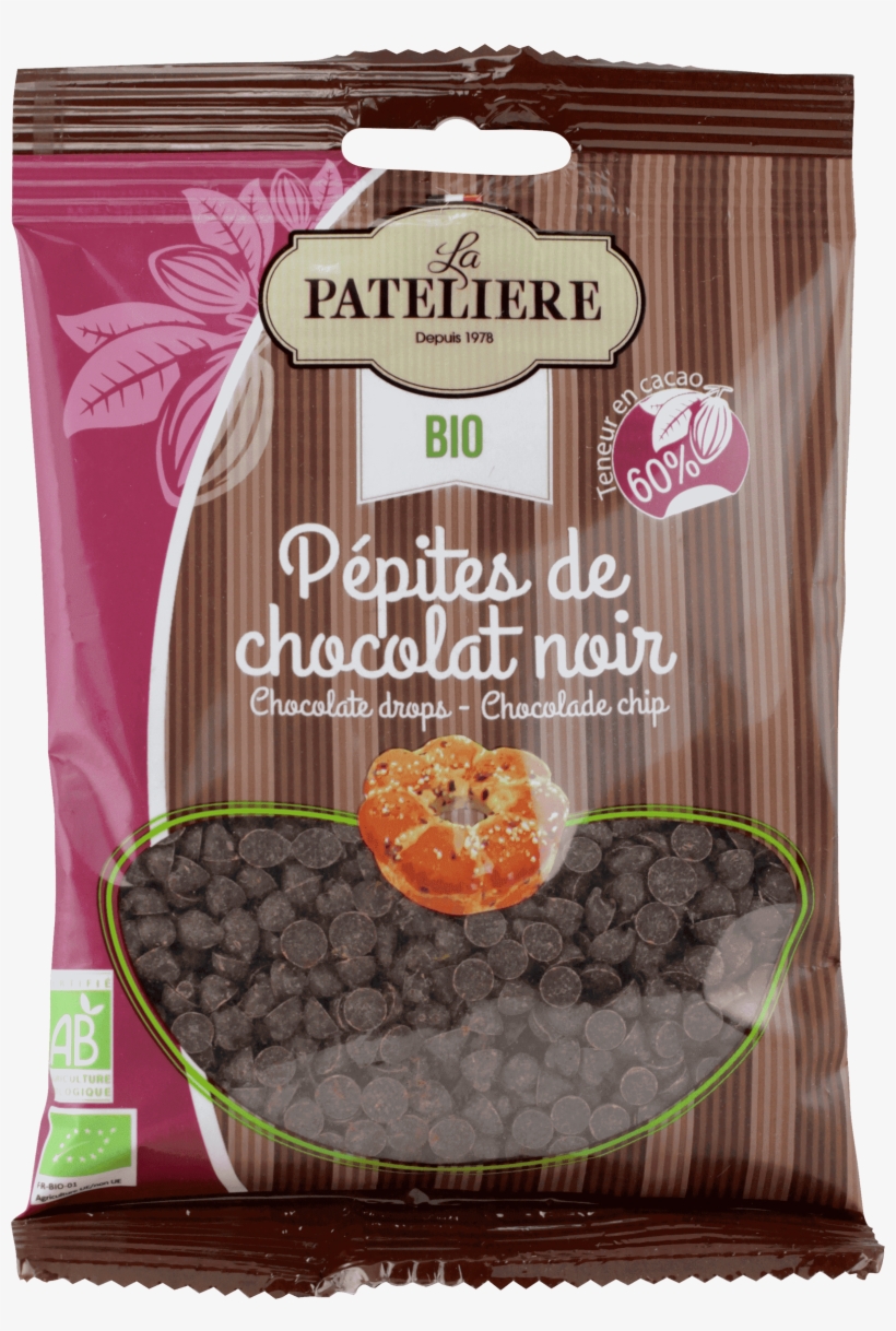 La Pateliere's Products Capture Chocolate In All Its - Pateliere Bio Pepites De Chocolat, transparent png