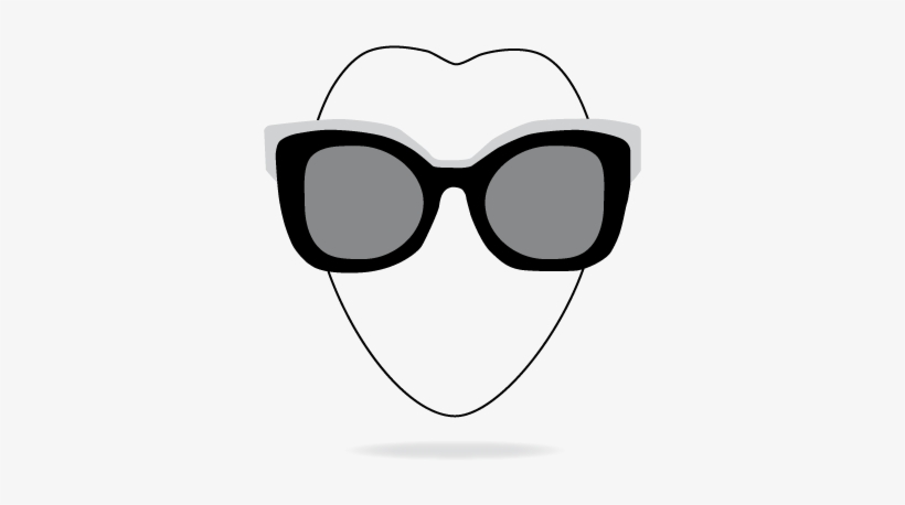 Heart Face - Sunglasses, transparent png