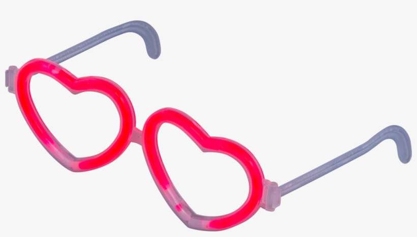 Glow Heart Glasses, , Large - Glasses, transparent png