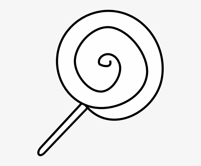 Lollipop Clipart Outline - Clip Art, transparent png