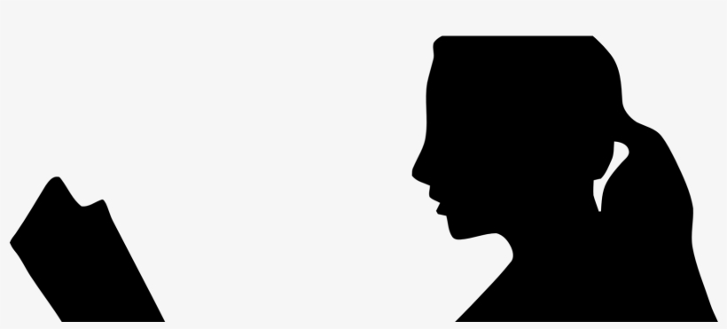 Reading Silhouette Png - Silhouette Person Sitting Free, transparent png