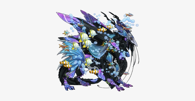 He's Such A Cool Dragon - Water Dragon Flight Rising, transparent png