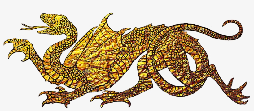 Cool Gold Dragons - Japanese Gold Dragon Png, transparent png