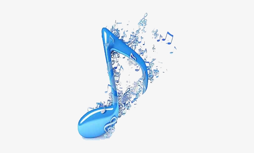 Music Notes Blue Png, transparent png