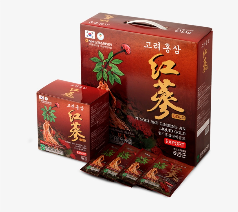 Korean Red Ginseng Jin Liquid Gold - Ginseng, transparent png