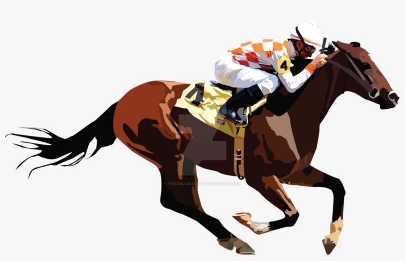 Jockey By Theobligatory Pluspng - Caballo De Carrera Png, transparent png
