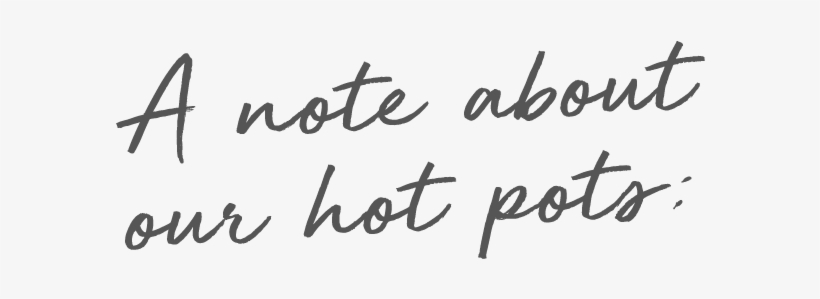 A Note About Hot Pots - Portable Network Graphics, transparent png