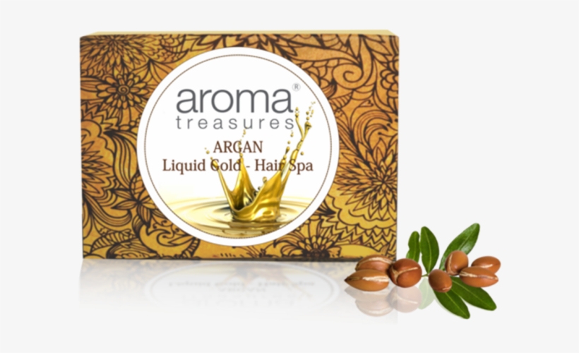 Aroma Treasures Argan-liquid Gold Hair Spa, transparent png