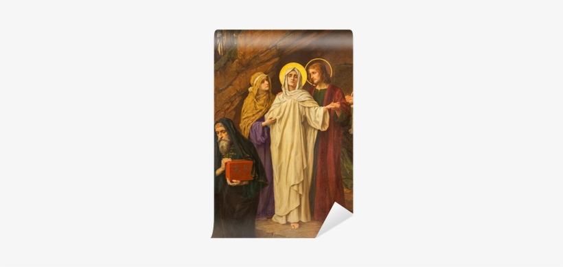 Mary Near Of Jesus Tomb Wall Mural • Pixers® • We Live - São João Evangelista E Nossa Senhora, transparent png