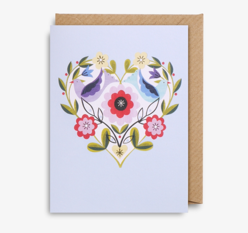 Floral Heart Mini Card - Art Of The Heart - Calendar 2018 By Amber Lotus Calendars, transparent png