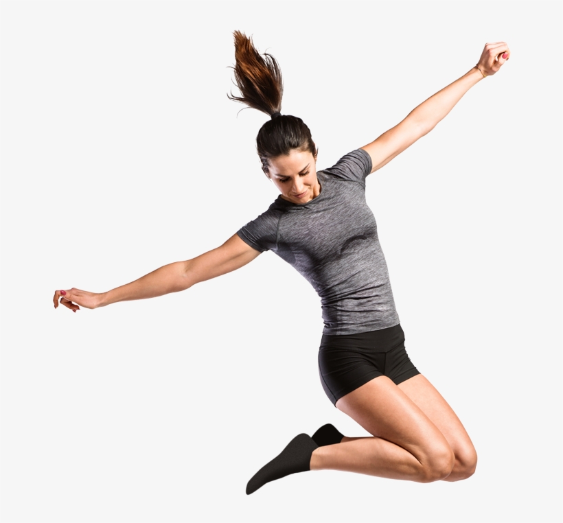 A Girl Jumping Through The Air - Girl, transparent png