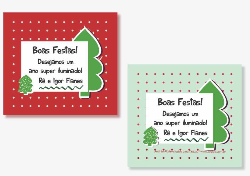 Etiquetas Para Presente De Natal Quadradas - Greeting Card, transparent png