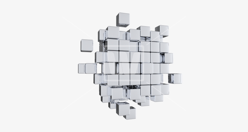 Silver Cubes Png Graphic - Cubes Png, transparent png