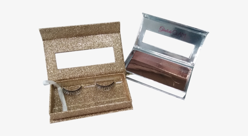 Oro Brillo De Papel Liso Pestañas Caja De Almacenamiento - Wallet, transparent png