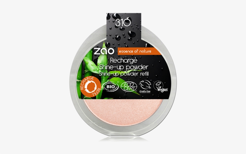 Zao Shine-up Powder Refill - Recharge Pour Poudre Shine-up Champagne Rosé N 310, transparent png