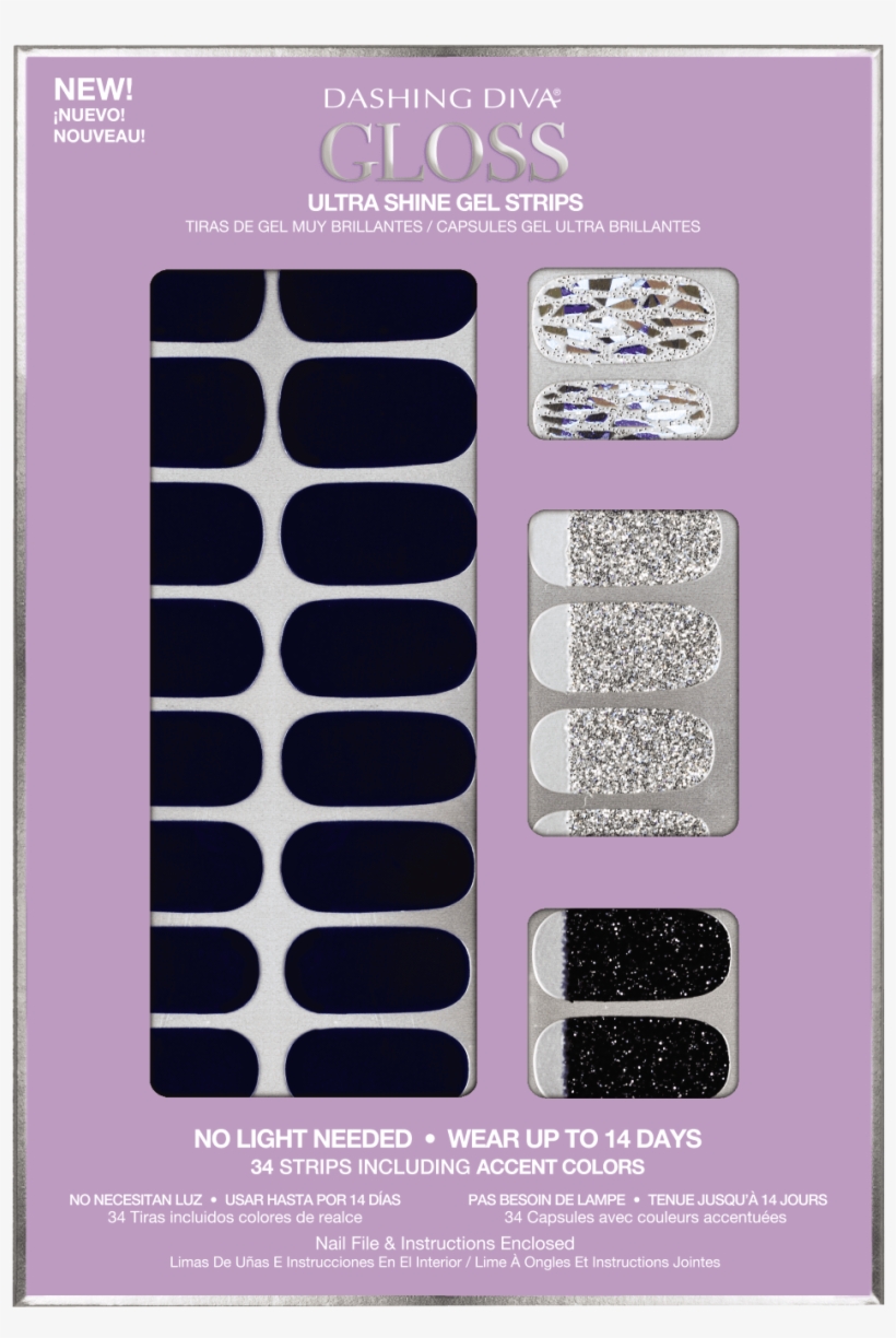 Dashing Diva Dashing Diva Ultra Shine Gel Strips Blueberry - Eye Shadow, transparent png