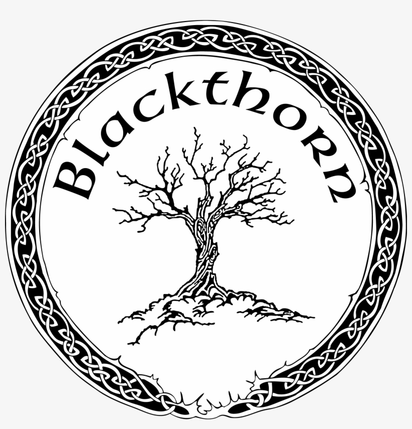 Blackthorn Logo Round - Blackthorn Drawing, transparent png