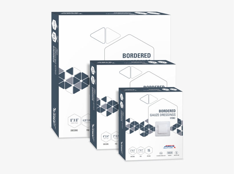 Amerx® Bordered Gauze Dressings - Dressing, transparent png
