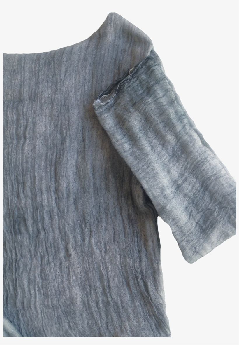 Halo Labels Gauze Long Sleeve Top Grey - Top, transparent png