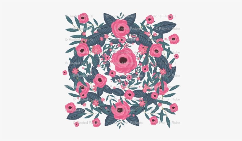 Swifting Floral Wreath - Wreath, transparent png