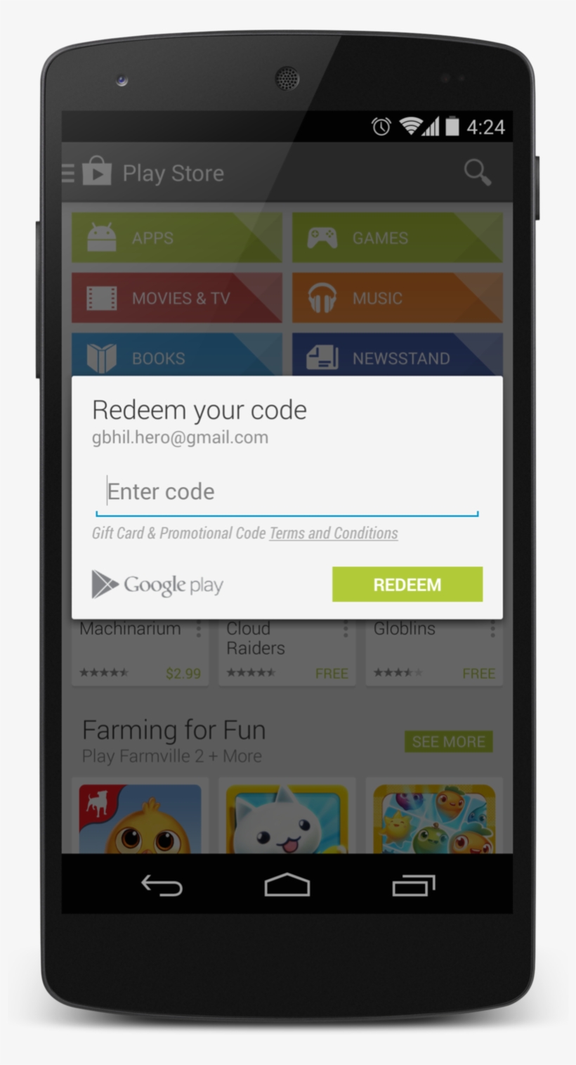 It's Just As Easy To Redeem A Gift Card On Your Android - Redeem Google Play Card On Android, transparent png