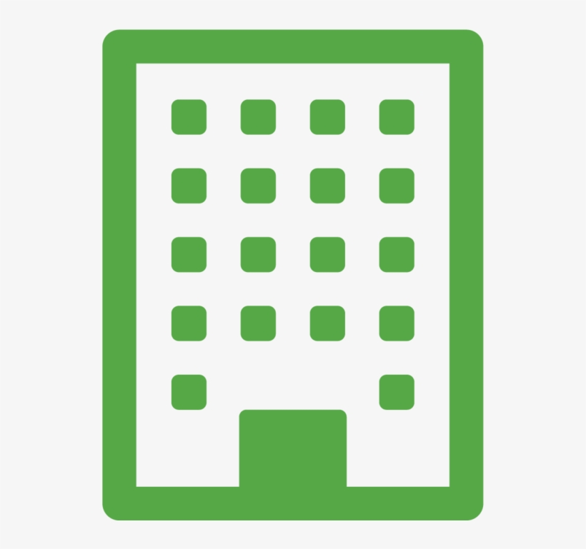 Speak-17 - Font Awesome Building Green, transparent png