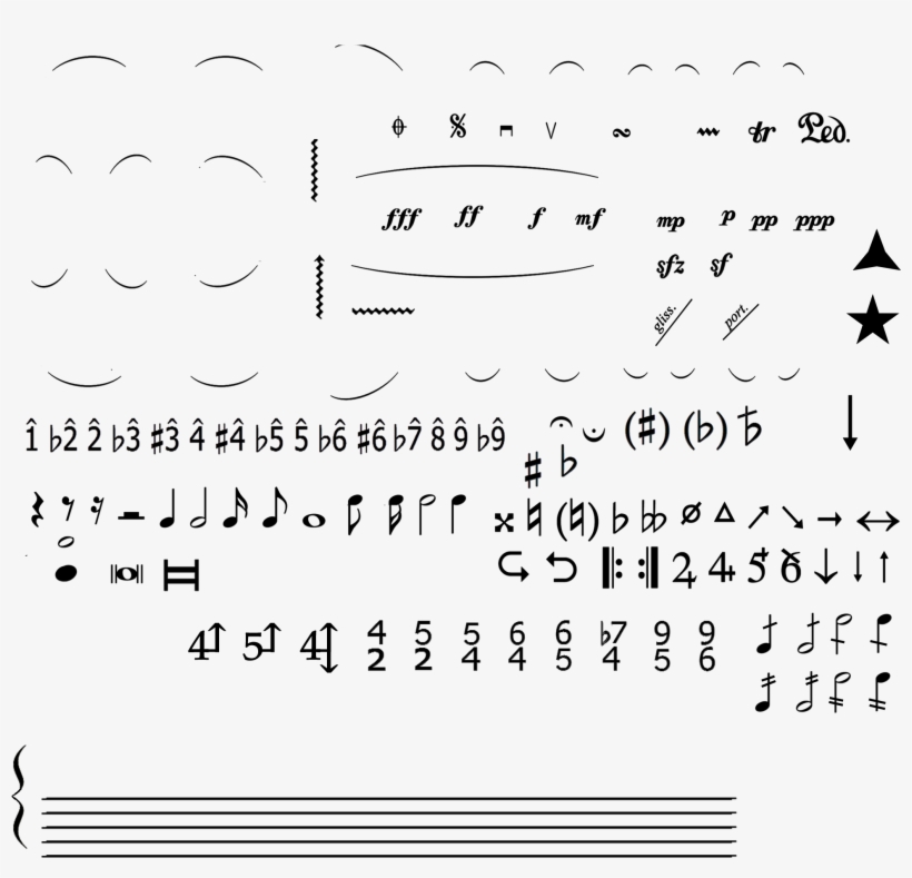 You May Also Find This Transparent Image File Useful - Music Font Numbers, transparent png