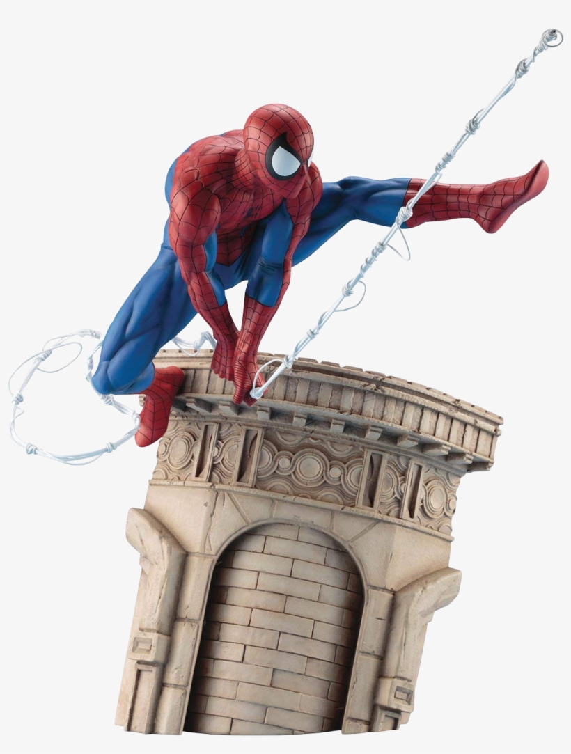 The - Spiderman Statue Web, transparent png