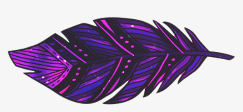 Feather Feathers Ftestickers Purple - Illustration, transparent png