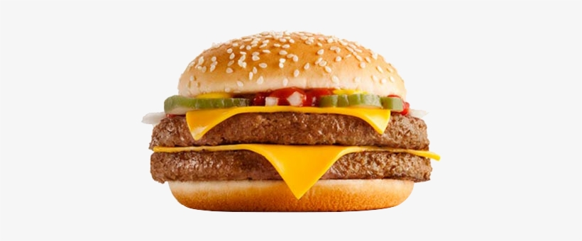 Cuarto De Libra Doble Con Queso - Doble Cuarto De Libra Con Queso, transparent png