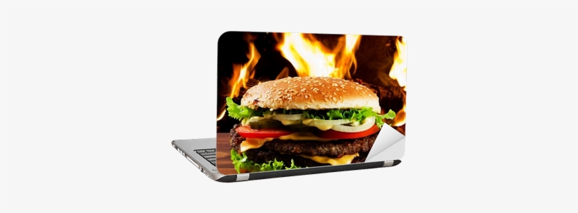 Vinilo Para Portátil Hamburguesa - Hamburger, transparent png