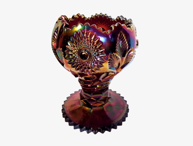 Millersburg Hobstar & Feather Purple Giant Rosebowl - Don Clark, transparent png
