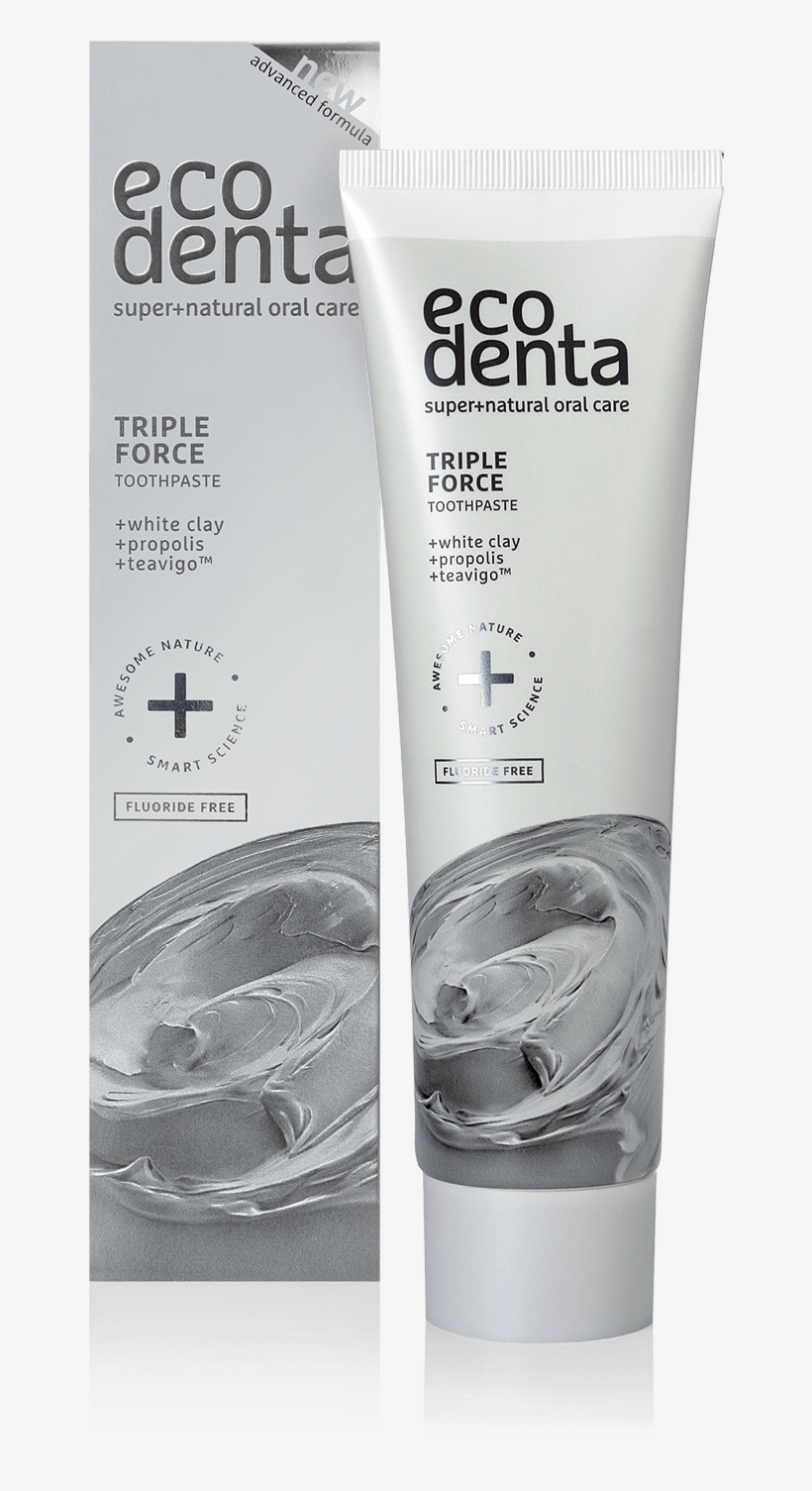 4770001331903 Ecodenta Triple Force 1534246251 - Ecodenta Triple Force Toothpaste 100ml, transparent png
