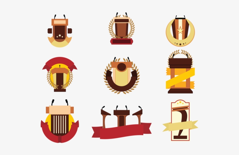 Free Lectern Emblems Vector - Emblem, transparent png